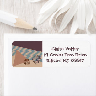 Yet Another Mid-Century Modern Abstract Return Address Label