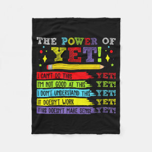 Yet Inspirational Motivational Saying Groth Mindse Fleece Blanket
