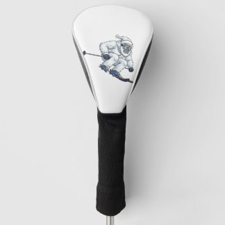 Yeti Abominable Snowman Skiing Funny Holiday Golf Head Cover