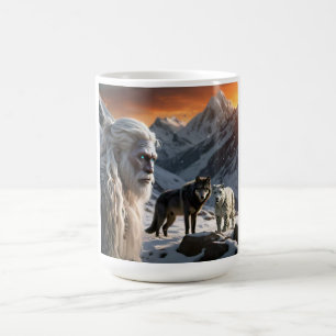 Yeti and The Snow Leopard Coffee Mug