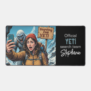 Yeti Bigfoot Sasquatch Selfie Desk Mat