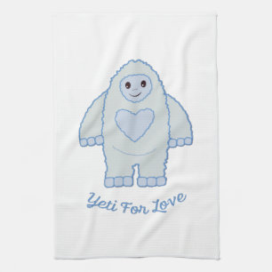 Yeti for Love Tea Towel