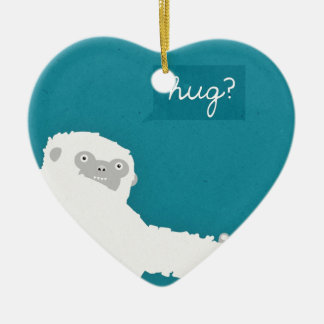 Yeti Hug Ceramic Tree Decoration