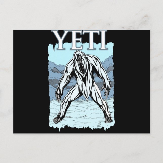 Yeti Postcard (Front)