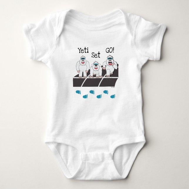 Yeti Set Go Baby Bodysuit (Front)