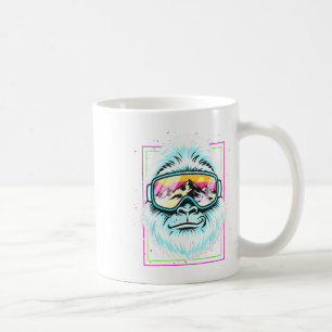 Yeti Ski Instructor Shirt, Mountain Snowman Skiing Coffee Mug