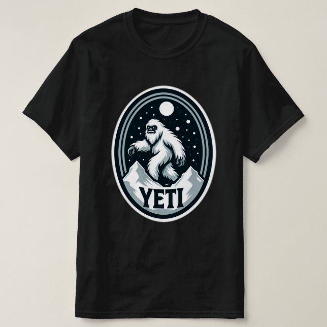 Yeti Travel Around Snow Mount T-shirt (Design Front)