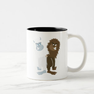 Yeti vs Bigfoot Two-Tone Coffee Mug