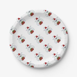Yeti Xmas Paper Plate