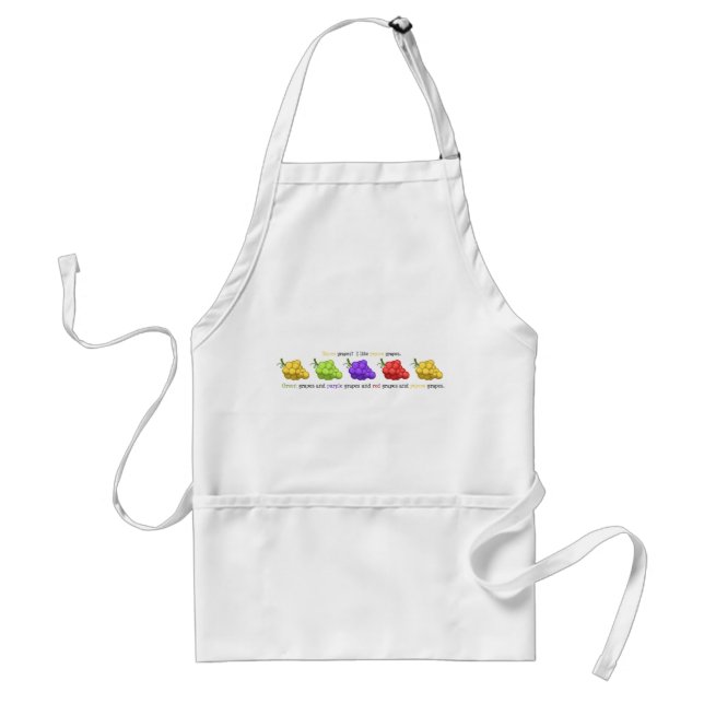 "Yeyow Grapes" (with Quote) Standard Apron (Front)