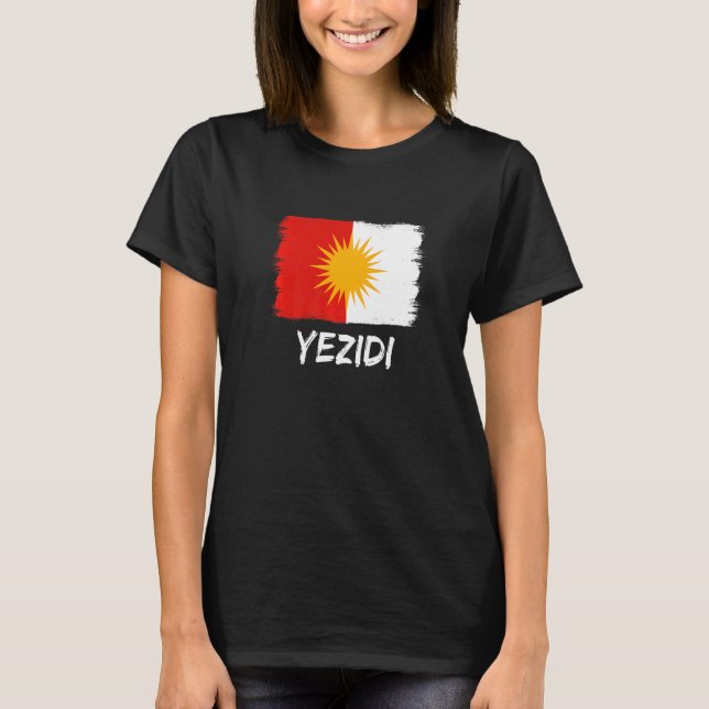 Yezidi Flag Ezidi T-Shirt (Front)