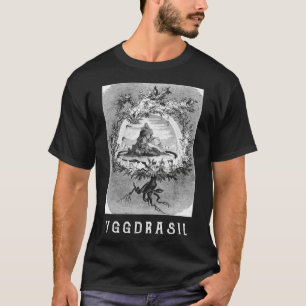 Yggdrasil Ash Tree Edda Valhalla Norse Cosmology T-Shirt