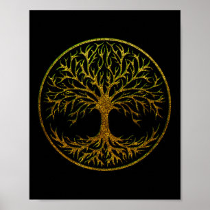 Yggdrasil, Celtic Tree Of Life, Norse Mythology  Poster