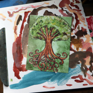 Yggdrasil Tree Norse Mythology  Postcard