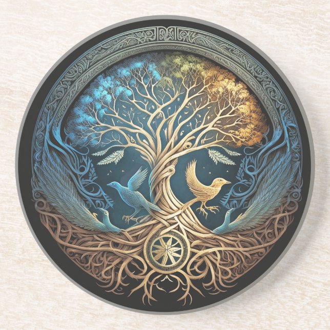 Yggdrasil Tree of Life Coaster (Front)