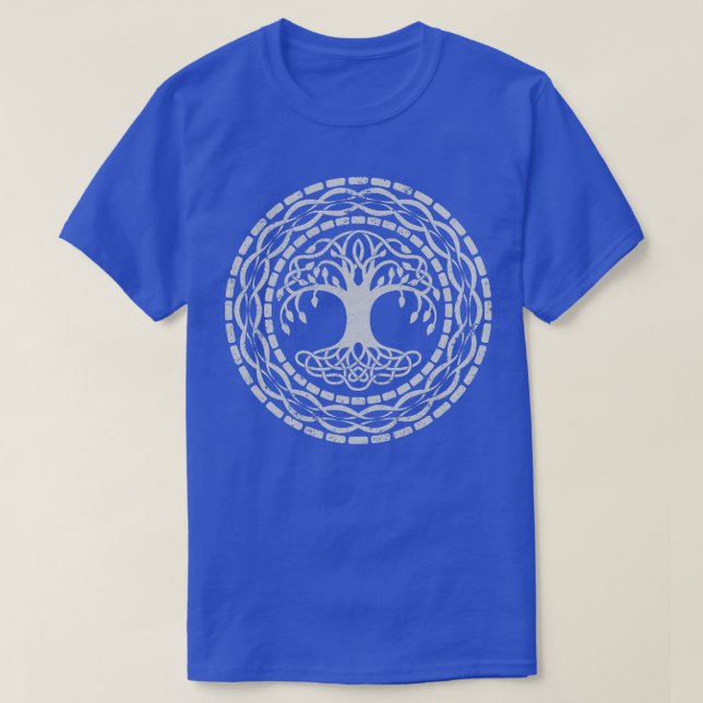 Yggdrasil Tree of Life Norse Runes Viking Northmen T-Shirt (Design Front)