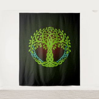 Yggdrasil Viking tree of life Edda Nordic Design Tapestry