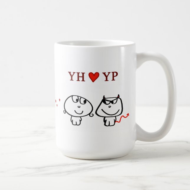 "YH hearts YP" Coffee Mug (Right)