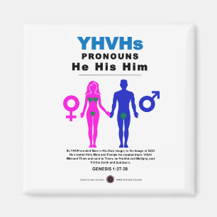 YHVH's Pronouns Magnet