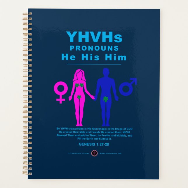 YHVH's Pronouns Planner (Front)