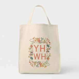 Yhwh grocery tote bag