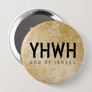 YHWH Jehovah 10 Cm Round Badge
