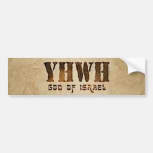 YHWH Jehovah Bumper Sticker