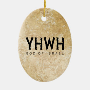 YHWH (Jehovah) God of Israel Ceramic Ornament