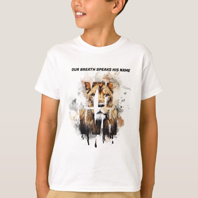 YHWH Lion Christian T-Shirt (Front)