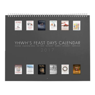 YHWH'S FEAST DAYS CALENDAR - 2017 - CANADA