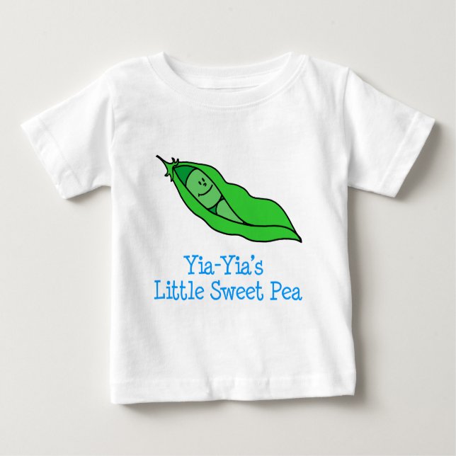 Yia-Yia's Little Sweet Pea Baby T-Shirt (Front)
