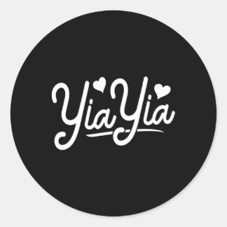 Yiayia From Grandchildren Mothers Day Yiayia Classic Round Sticker