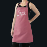Yiayia Greek grandmother pink Apron<br><div class="desc">An apron for Yiayia! This sweet pink apron features the Greek word for grandmother - Yiayia - in a modern Greek brush lettering. Makes a great Mother's Day,  birthday or holiday gift for Yiayia!</div>