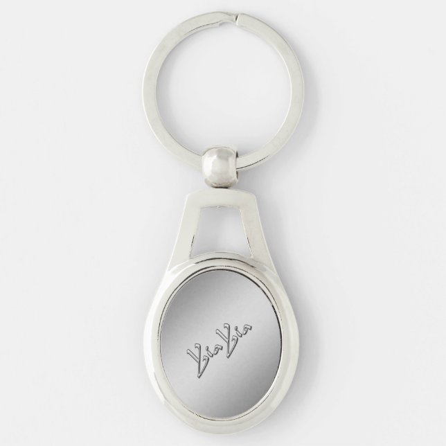YiaYia Silver Key Ring (Front)