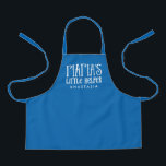 Yiayia's little helper Greek personalised blue Apron<br><div class="desc">The perfect gift for yiayia's favourite little kitchen helpers! This cute blue apron with white type says "Yiayia's little helper" and has room for a name. This design coordinates with the "no one cooks like yiayia" collection of aprons and gifts. No one cooks like a Greek grandmother - but little...</div>