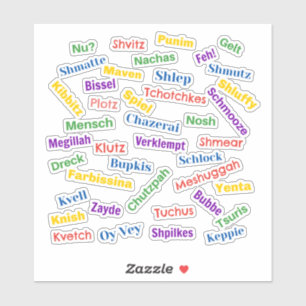 Yiddish Hall of Fame Sticker