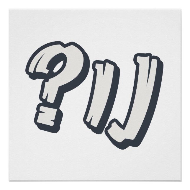 Yiddish "NU?" - The Perfect Jewish Expression  Poster (Front)