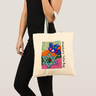 Yiddish Reflection of Hearts Tallit Bag
