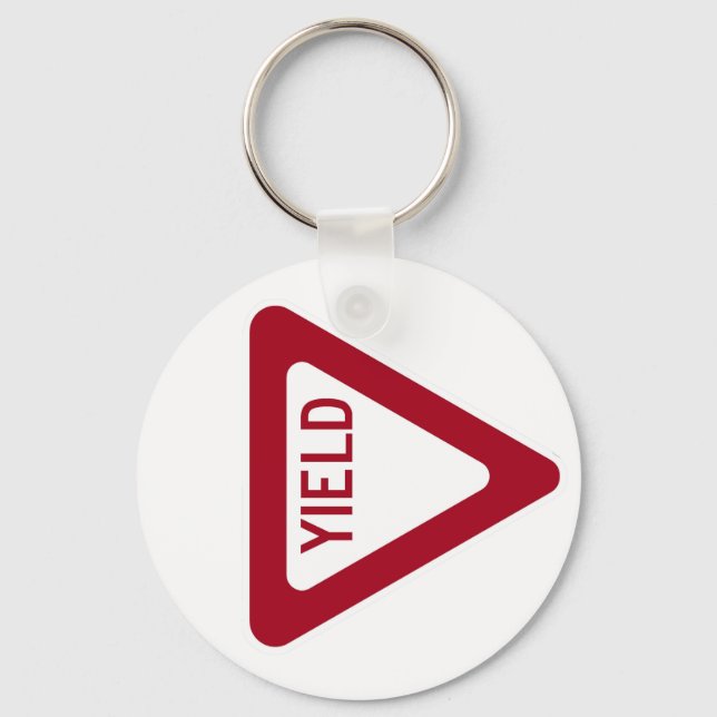 Yield Sign Key Ring (Front)