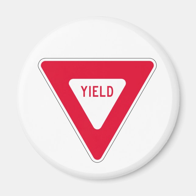 yield sign magnet (Front)