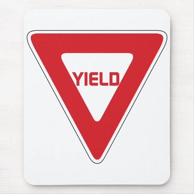 Yield Sign Mousepad (Front)