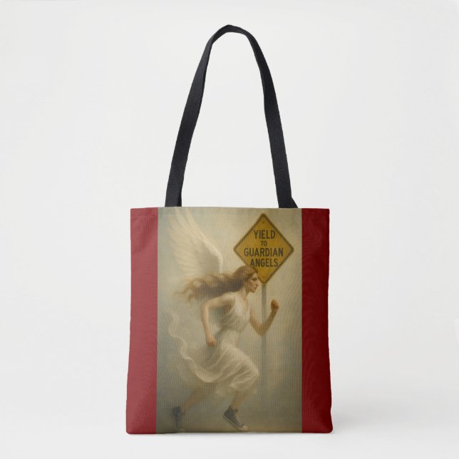 Yield To Guardian Angels Tote Bag (Front)