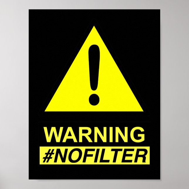 Yield Warning No Filter Speaker Poster (Front)