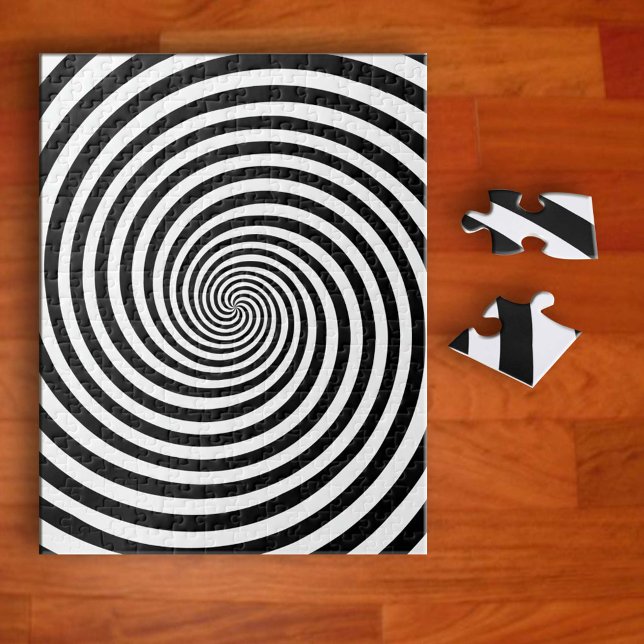 Yikes! Challenge Hypnosis Spiral Jigsaw Puzzle (Get ready for a mind-bending challenge with this hypnotic jigsaw puzzle!)