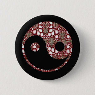 Yin 6 Cm Round Badge