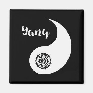 Yin &amp; Yang Valentines Day Cute Matching Couple Magnet