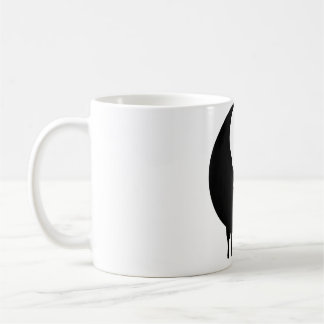 Yin And Yang Black White Paint Melting Drops Brush Coffee Mug