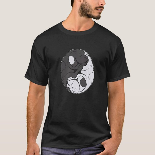 Yin And Yang Dog Pet   T-Shirt (Front)