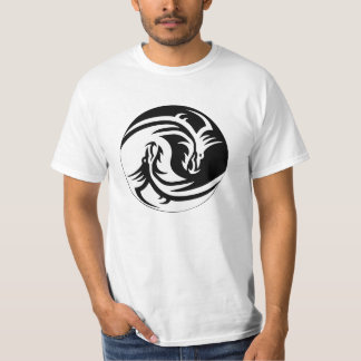 Yin and Yang Dragon T Shirt