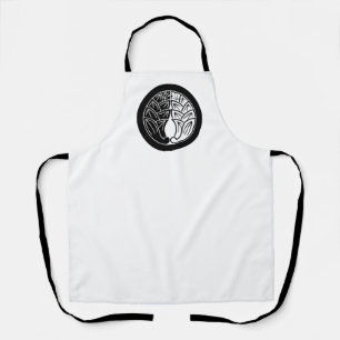 Yin and yang Embracing japanese gingers in circle Apron